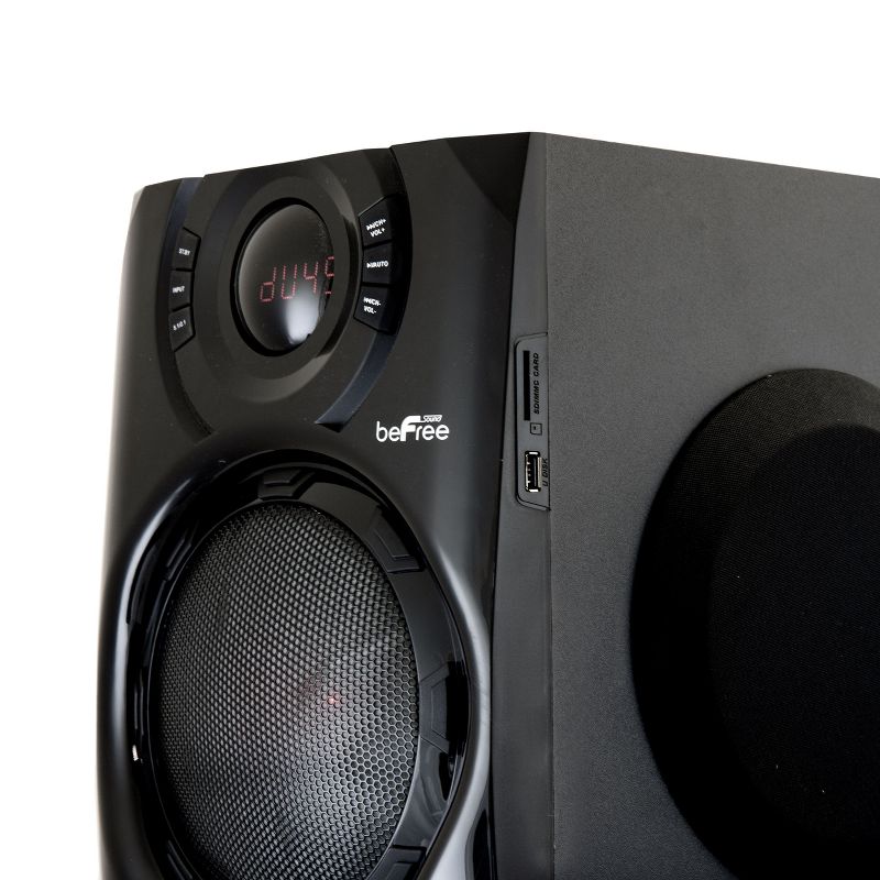 beFree Sound 5.1 Channel Surround Sound Bluetooth Speaker System in Black