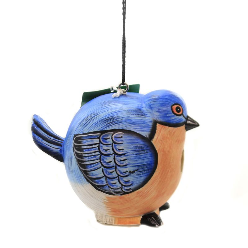 Home & Garden 6.5" Bluebird Gord-O Birdhouse Abesia Songbird Gold Crest Distributing  -  Bird And Insect Houses