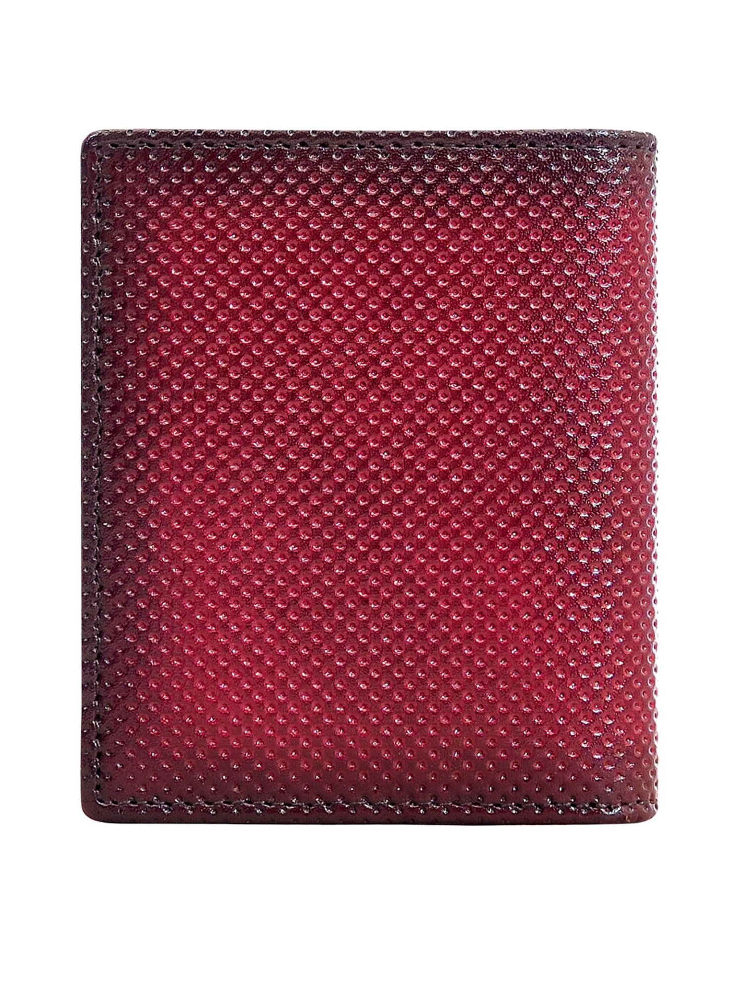Eske Maroon Solid Bi-Fold Wallet for Men