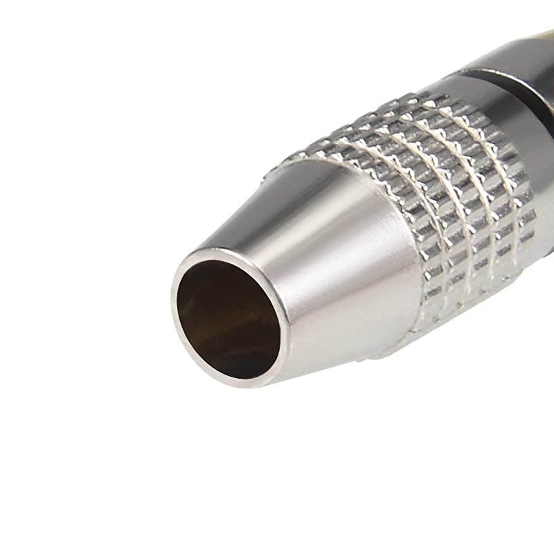 10Pcs RCA Male Solderless Coax Audio Video Jack Adapter Wire Cable Connector