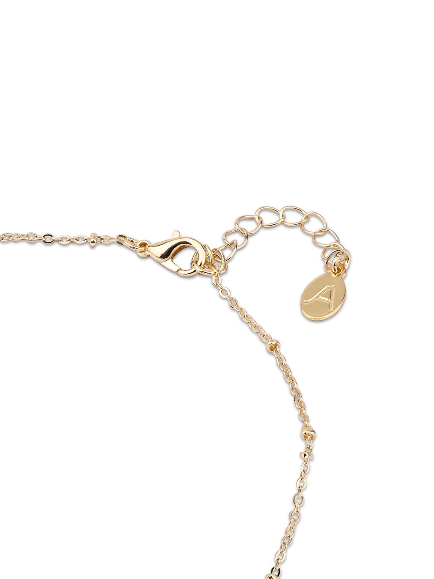 Accessorize London Gold Initial Sparkle Pendant Necklace for Women