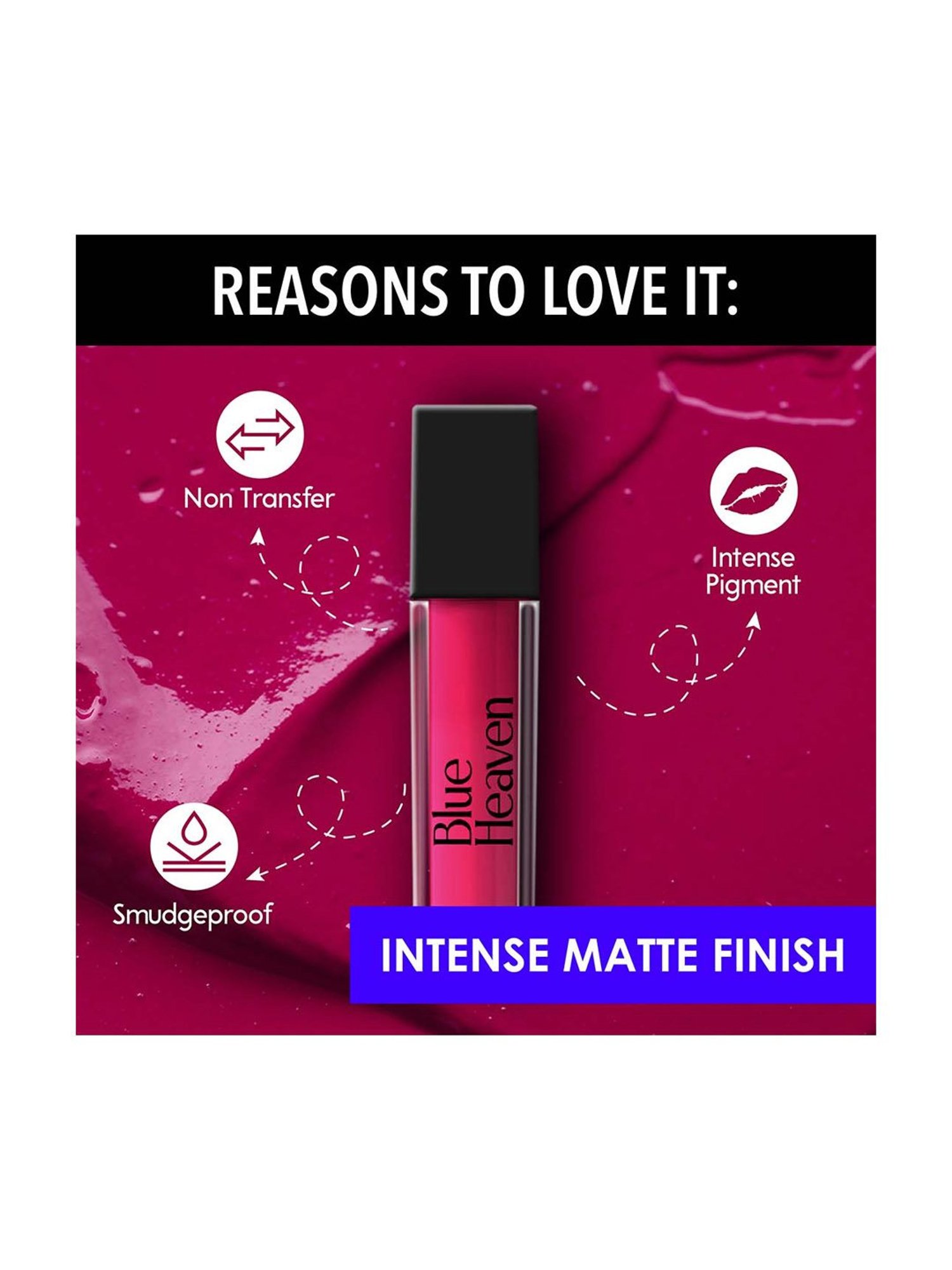 Blue Heaven Minis But Mighty Liquid Lipstick Majestic Diva Bright - Pack of 4