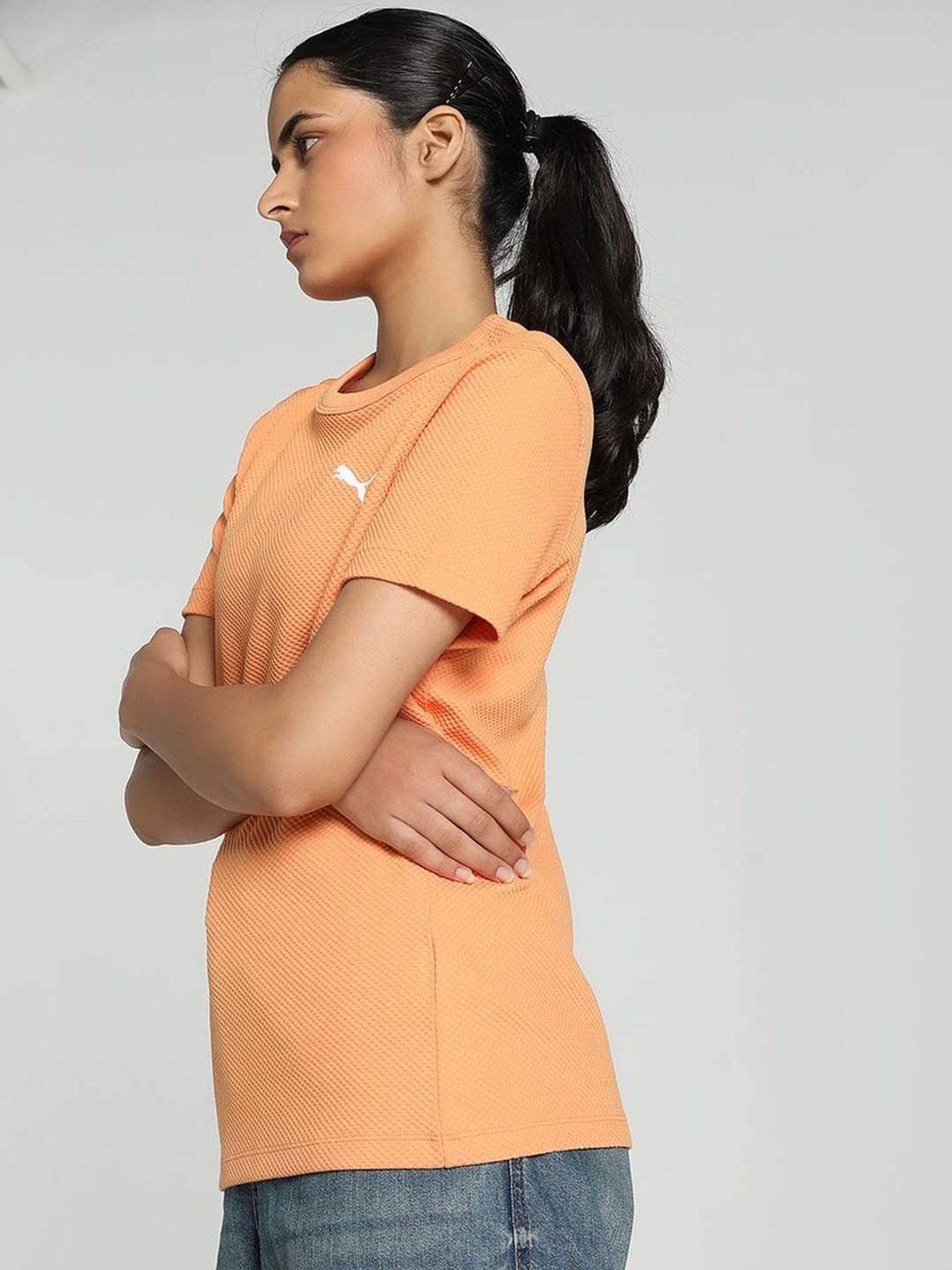 Puma Peach Self Pattern T-Shirt