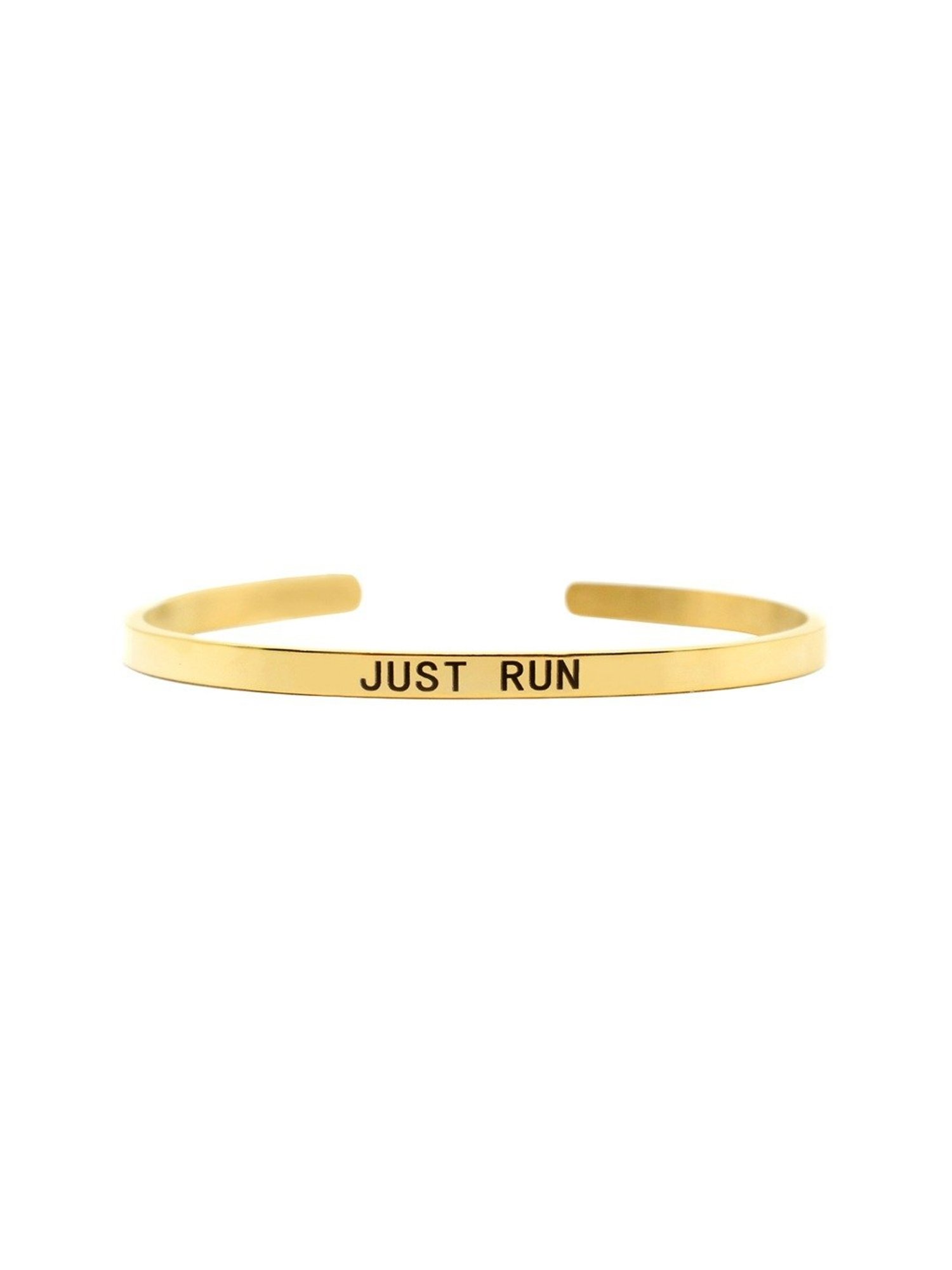Joker & Witch Golden Just Run Mantra Flexible fit Bracelet