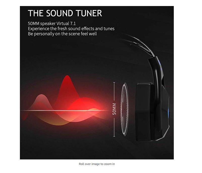 Docooler 7.1 Virtual Surround Sound Stereo Headset Wired Headphones Gaming Earphones for Computer PC Magic-Refiner MV6