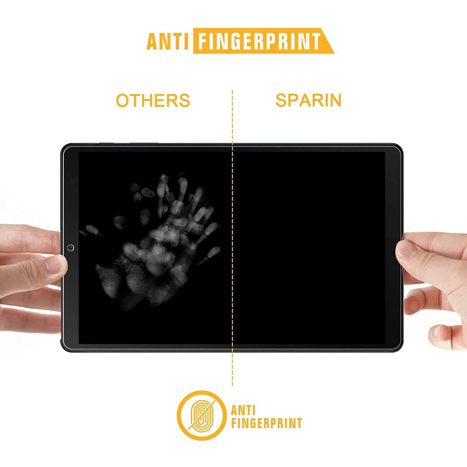 SPARIN [2-Pack] Screen Protector for Galaxy Tab A 10.1 2019, 9H Hardness Tempered Glass for Samsung Galaxy Tab A 10.1 2019 SM-T515/T510 [Bubble Free] [High Definition] [Scratch Proof]