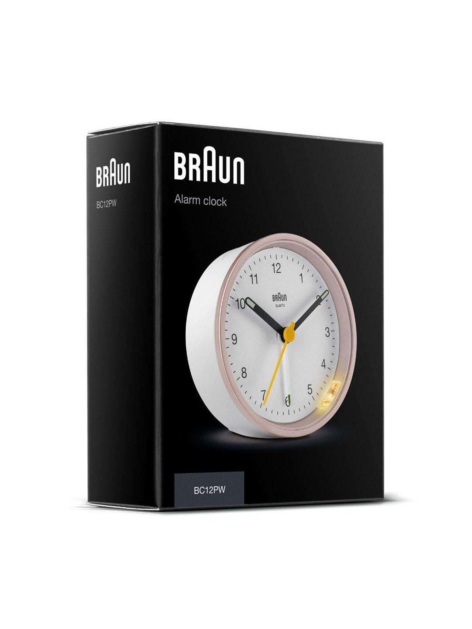 Braun White Classic Analog Alarm Clock