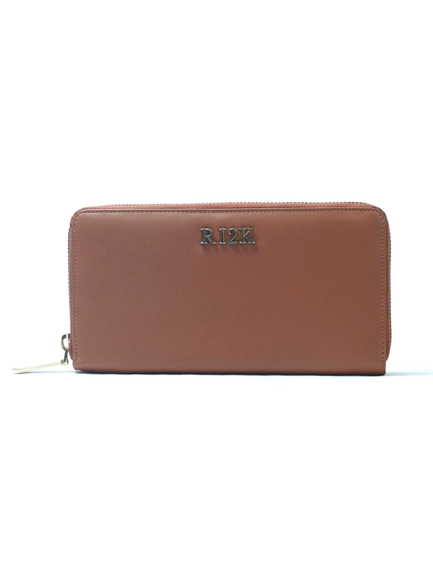 RI2K London Tan Leather Zip around Wallet