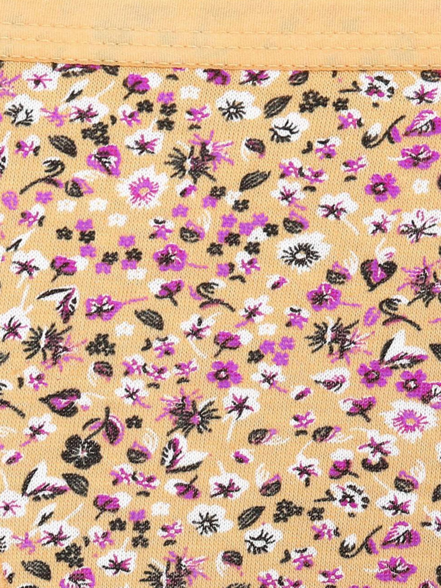 AROUSY Beige Floral Print Hipster Panty