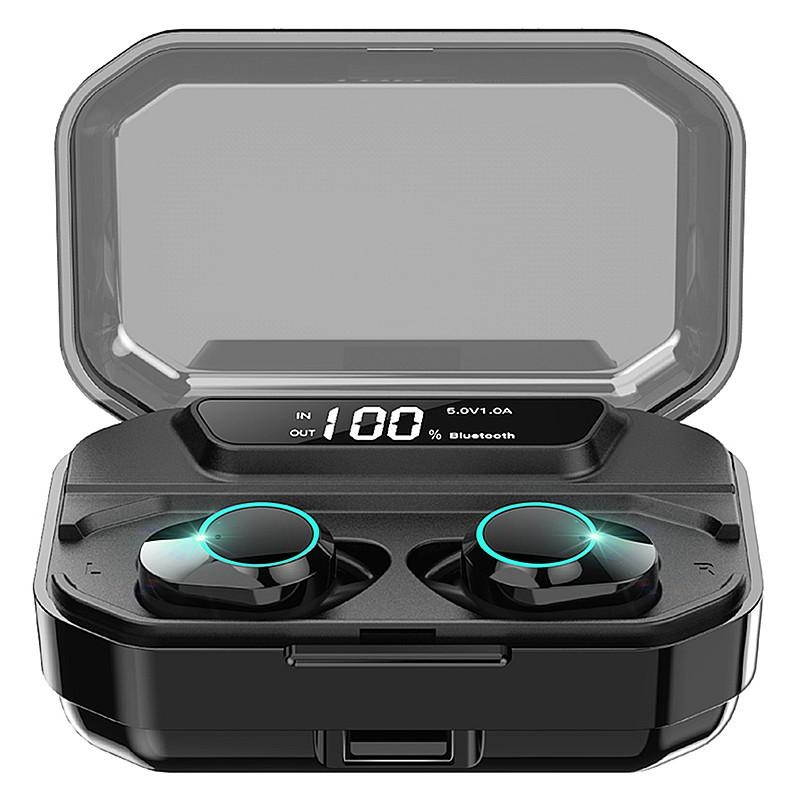 Bakeey KUMI T3S All In One TWS Smart Touch bluetooth 5.0 Headset Black - Black