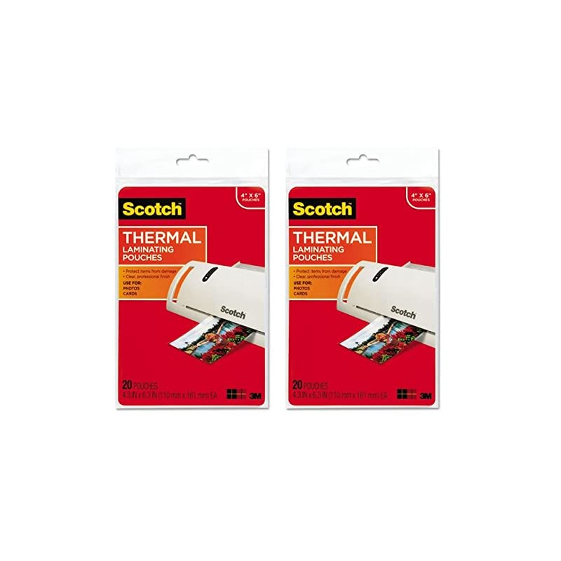 Thermal Laminating Pouches 437 Inches x 636 Inches 20 Pouches TP590020 2