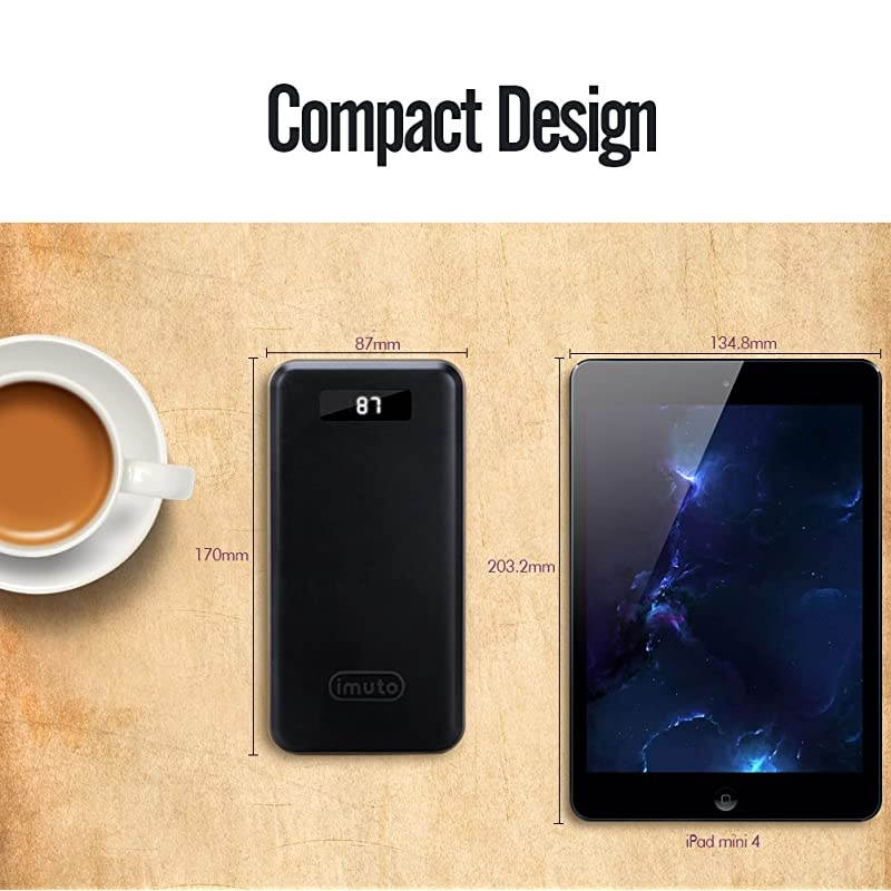 Updated 30000mAh Power Bank PD 18W,  QC3.0 USB C Portable Charger with 3 Outputs External Battery Pack Cell Phone Charger Compatible with iPhone 12 Pro Max Samsung S10 iPad Pro MacBook Nintendo