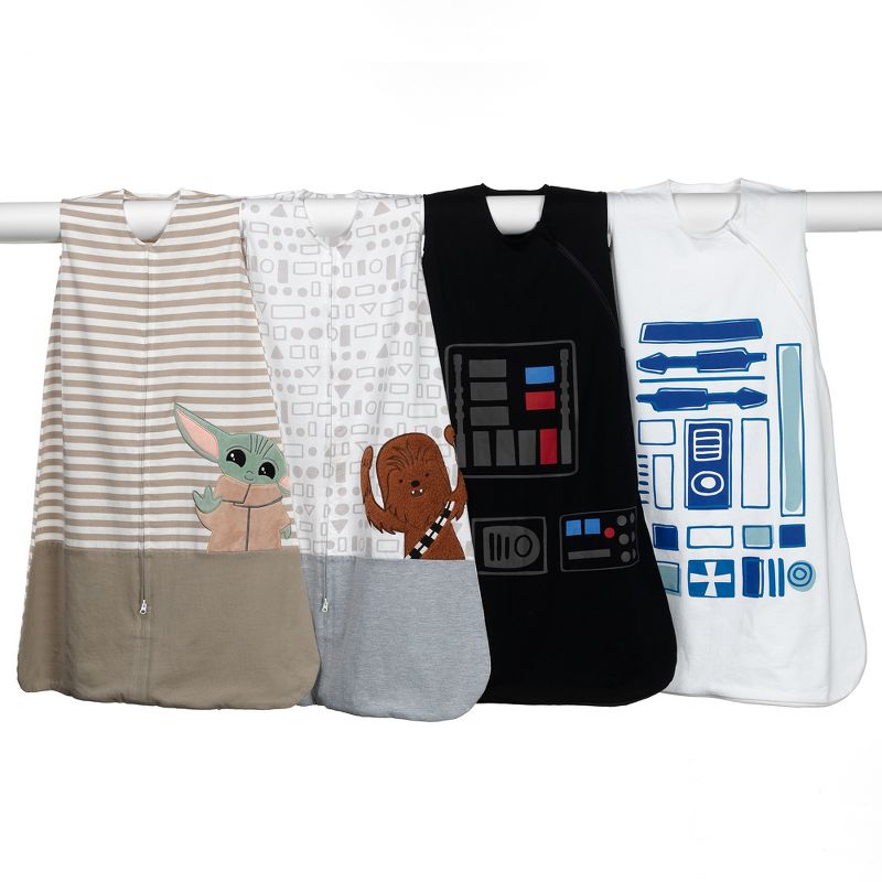 Lambs & Ivy Star Wars R2D2 100% Cotton White Droid Wearable Blanket