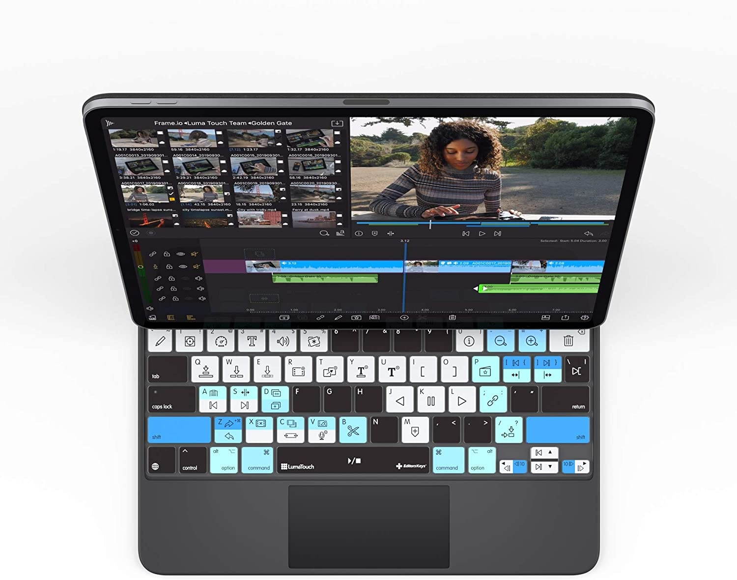 LumaFusion Keyboard Cover for iPad Pro 12" Magic Keyboard Cover | US Version | Does not fit Smart Keyboard