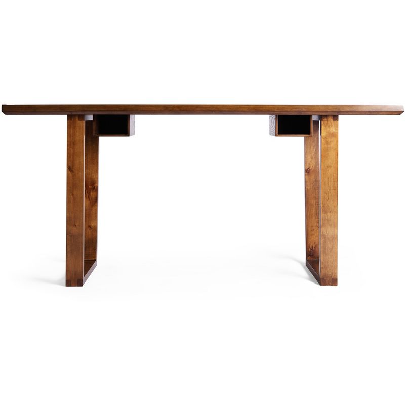 Aiden Writing Desk Deco Walnut Brown - Haven Home