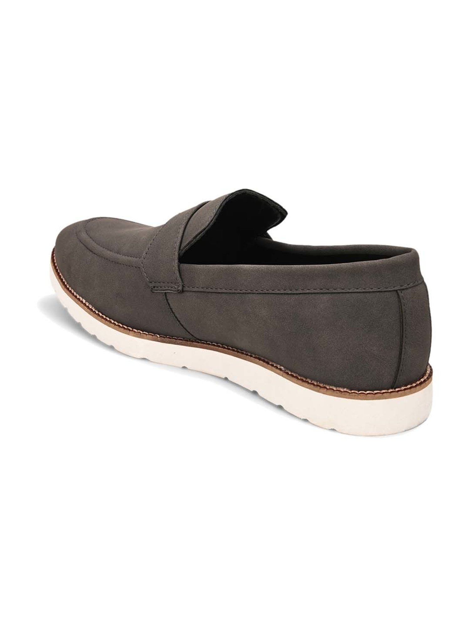 Hydes N Hues Men's Grey Casual Loafers