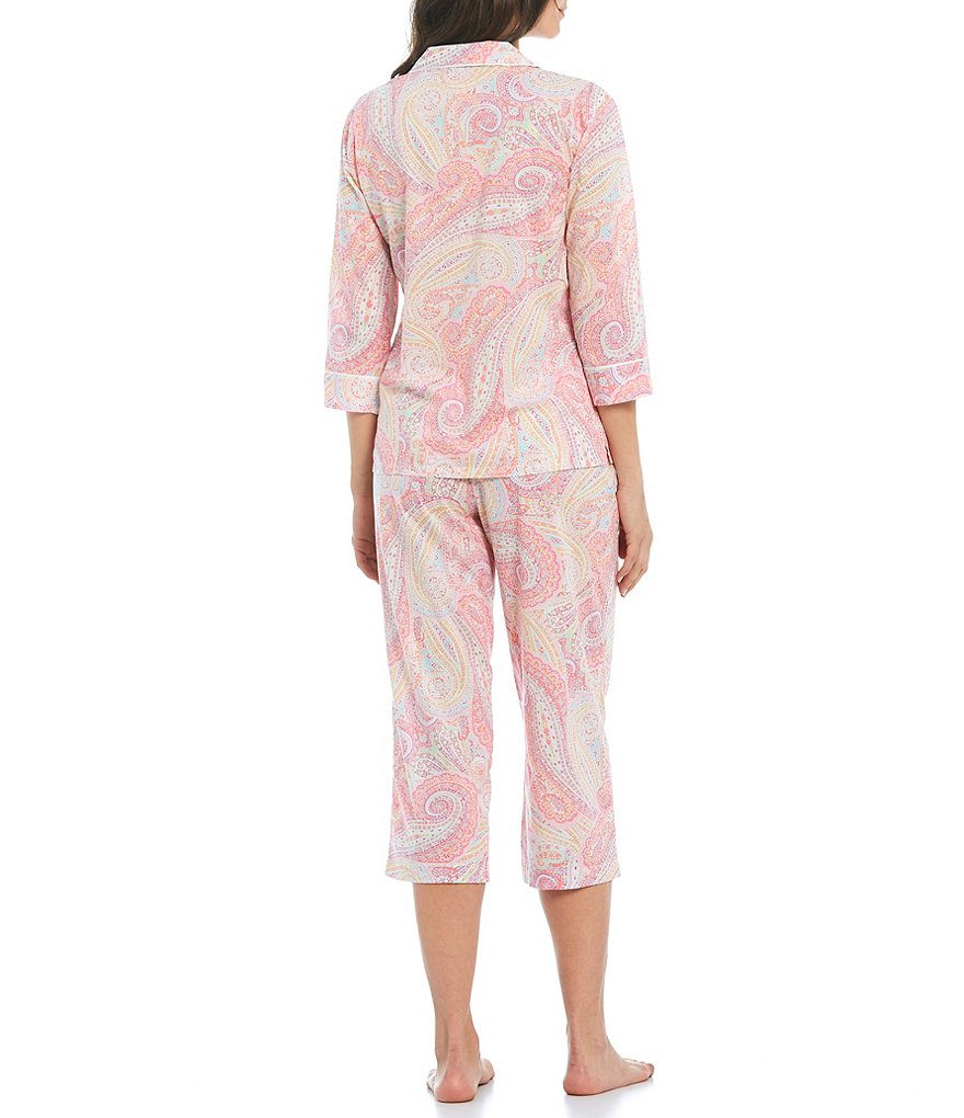 Lauren Ralph Lauren Classic Notch-Collar Sateen Coordinating Pajama Set