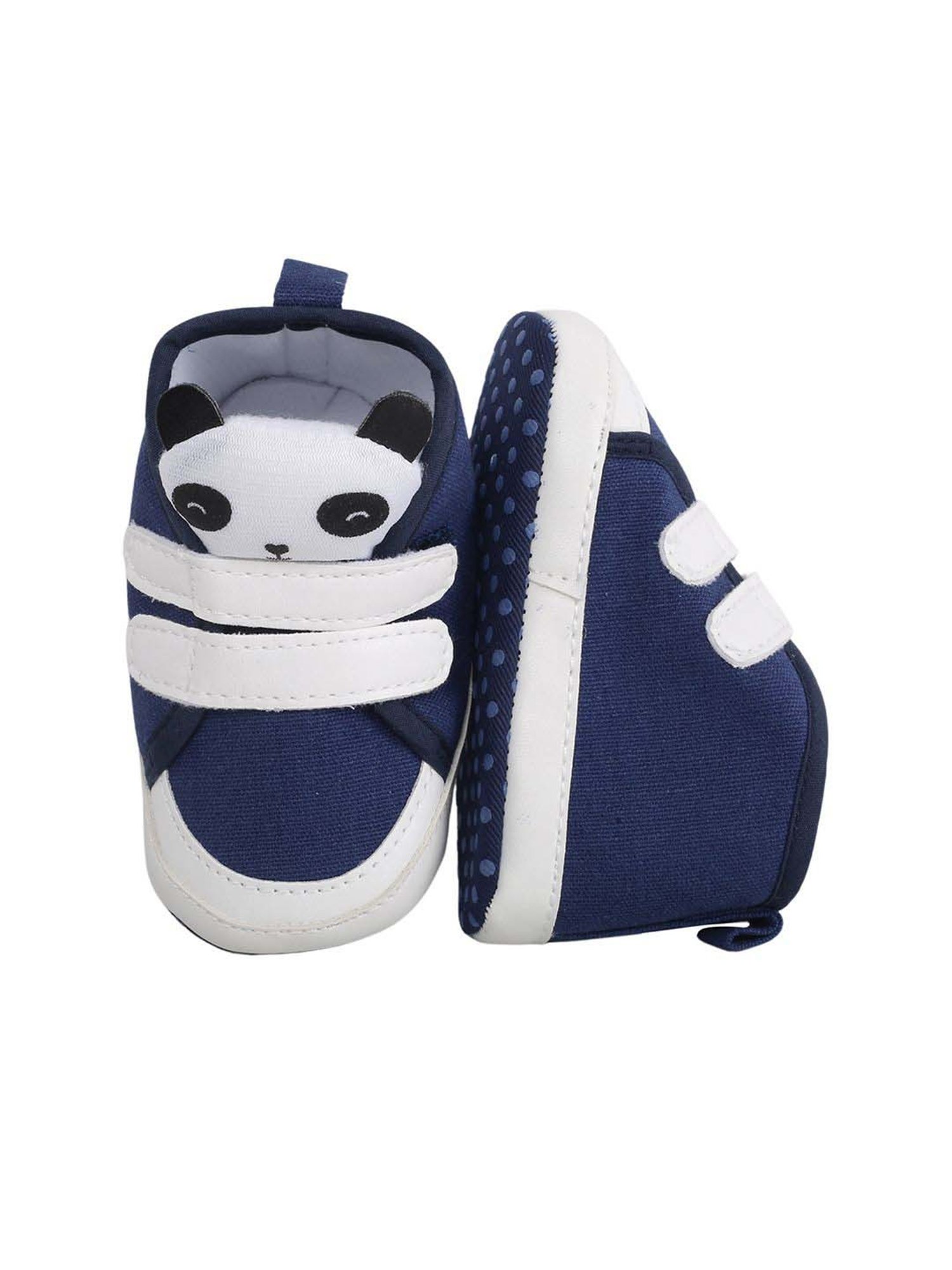 Baby Moo Kids Navy & White Casual Booties