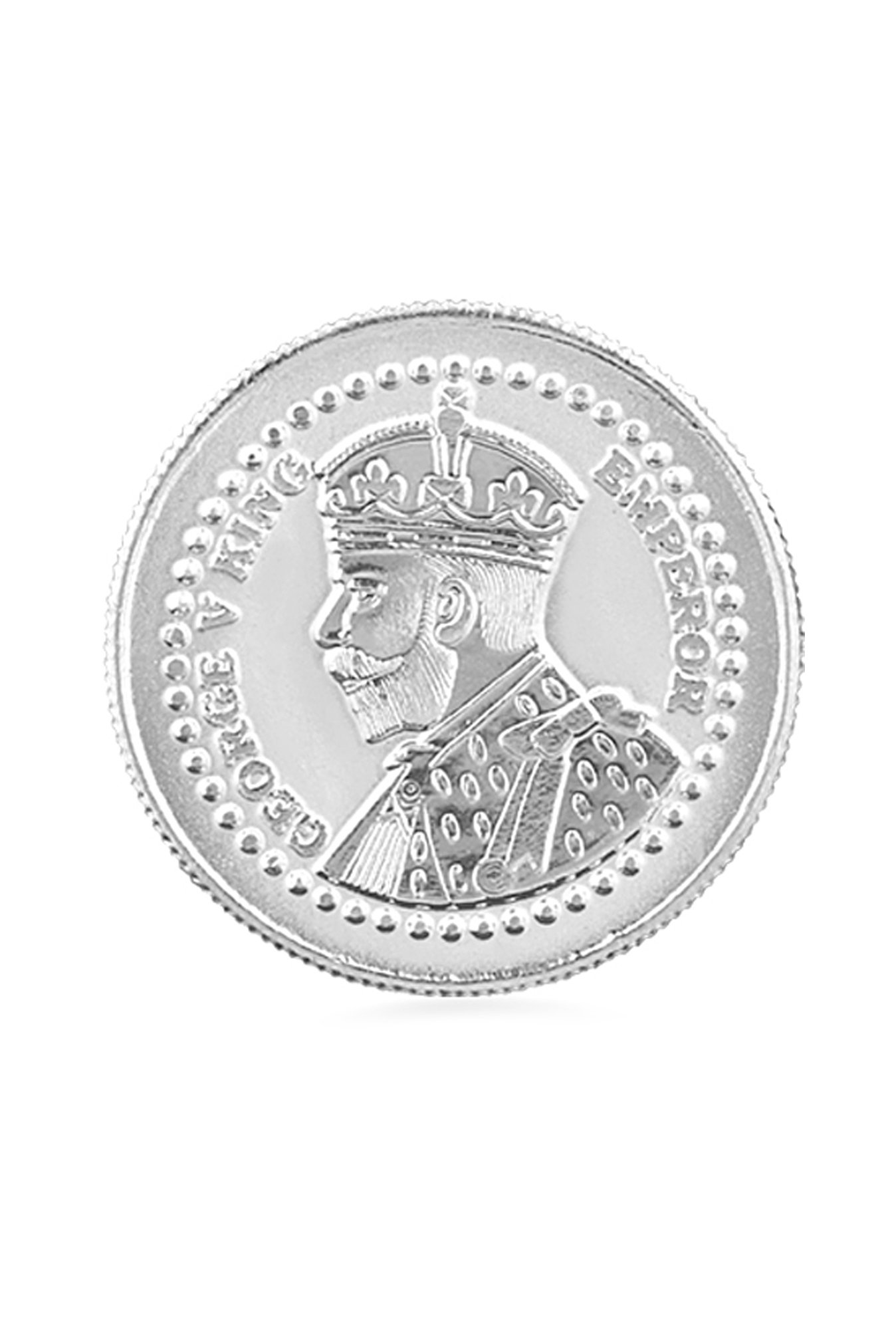 PC Jeweller George V King 999 10gm Silver Coin