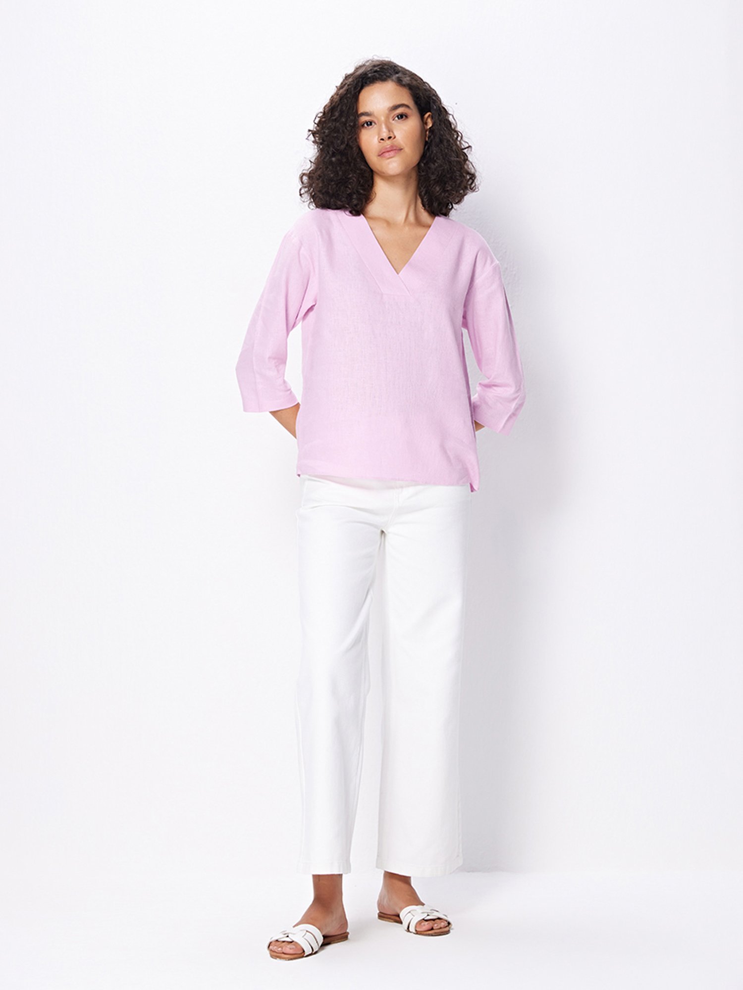 Cover Story Lavender Regular Fit Top