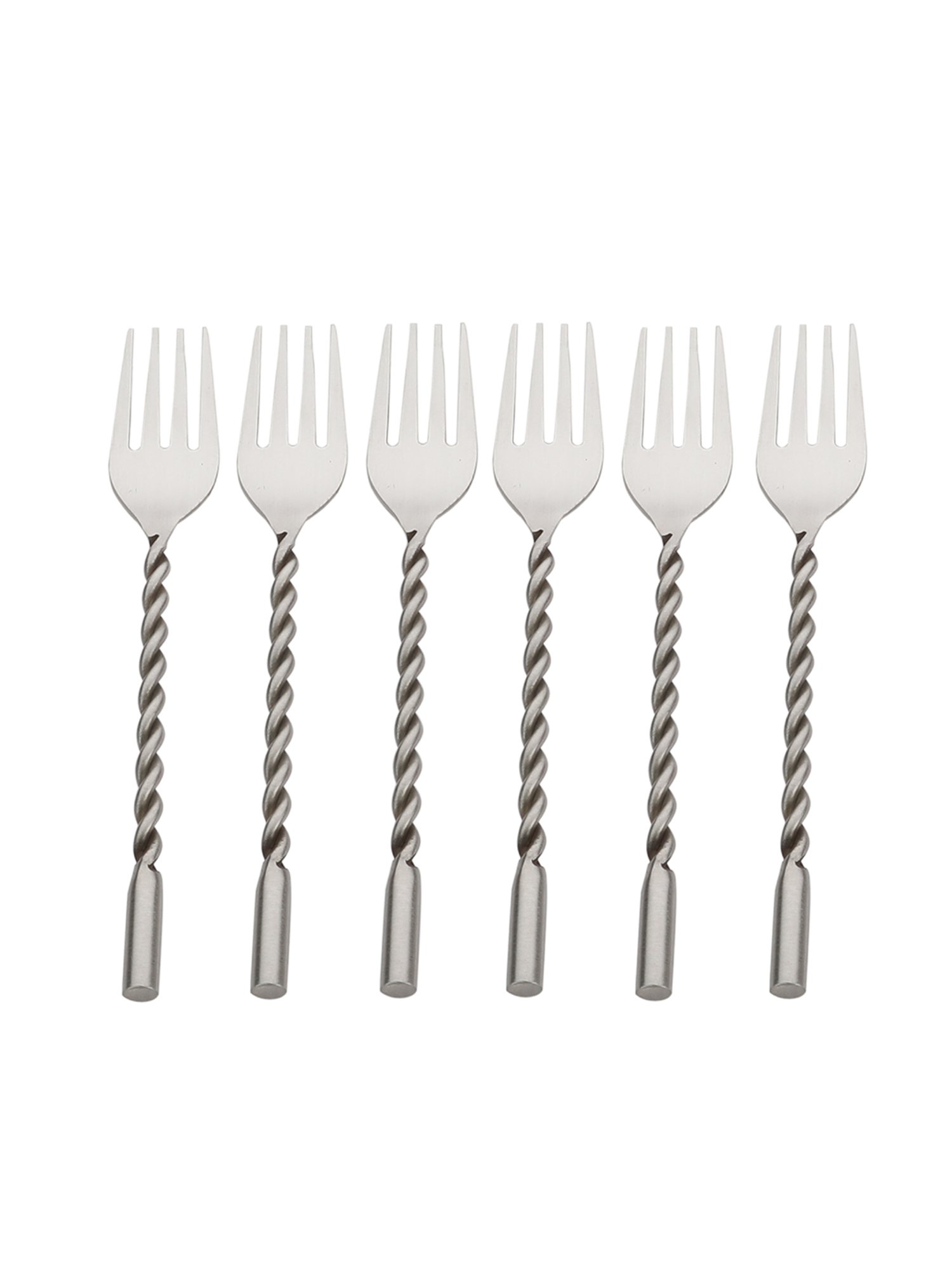 FnS Creta Silver Stainless Steel Dinner Fork - Set of 12
