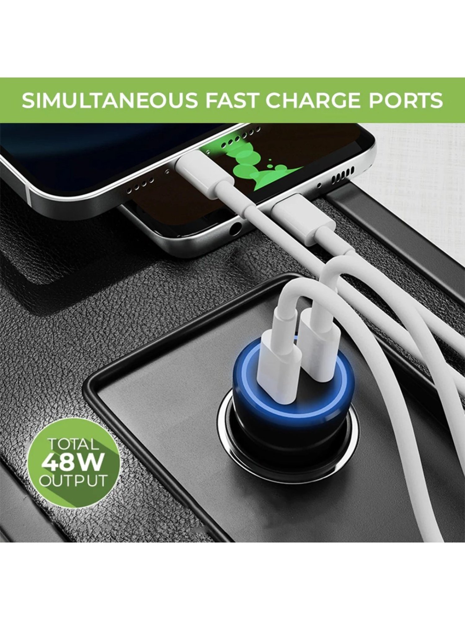 UltraProlink Mach 48 PD,PPS Car Charger 48W with 1m Cable (Black)