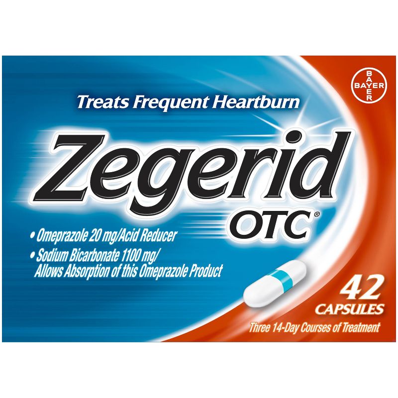 Zegerid OTC Heartburn and Acid Reduce for Frequent Heartburn Capsules - 42ct