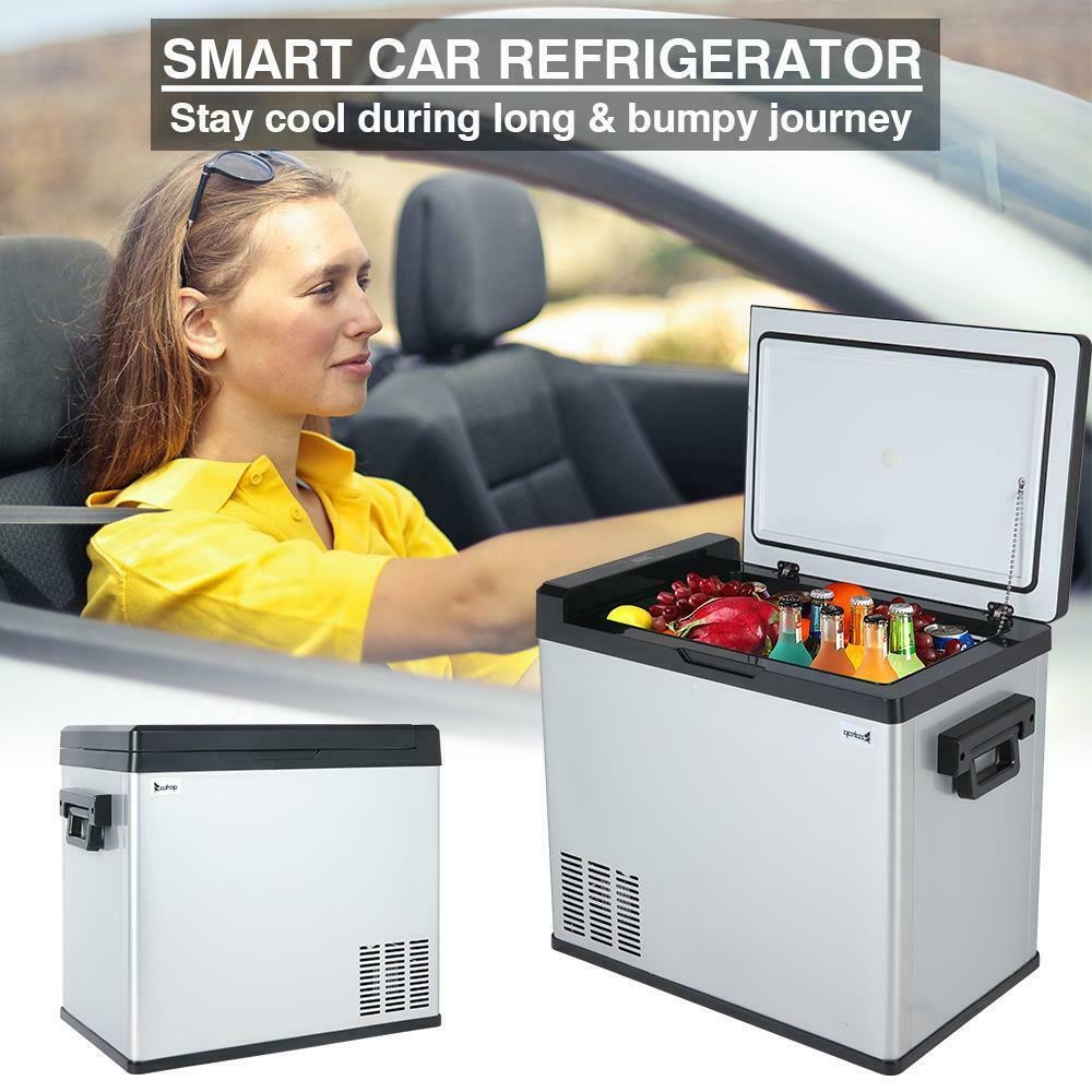 Portable 54QT Car Fridge Freezer Cooler Mini Refrigerator 12V/24V -13~68?