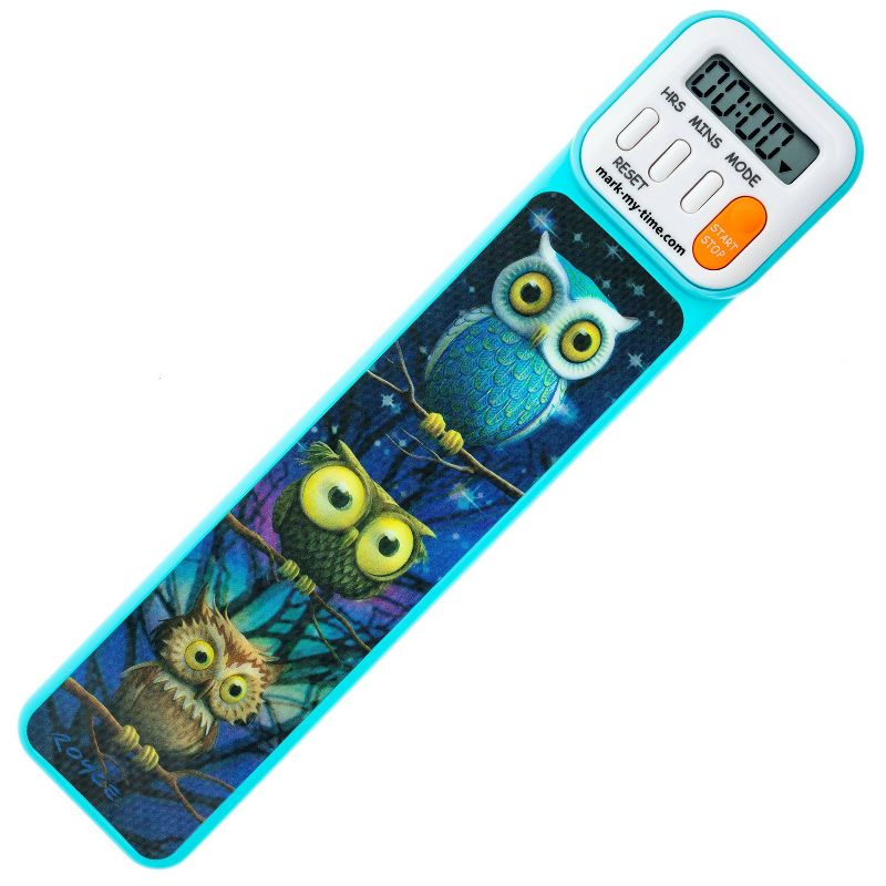 Mark My Time 3-D Timer Bookmark Snow Wolves LED