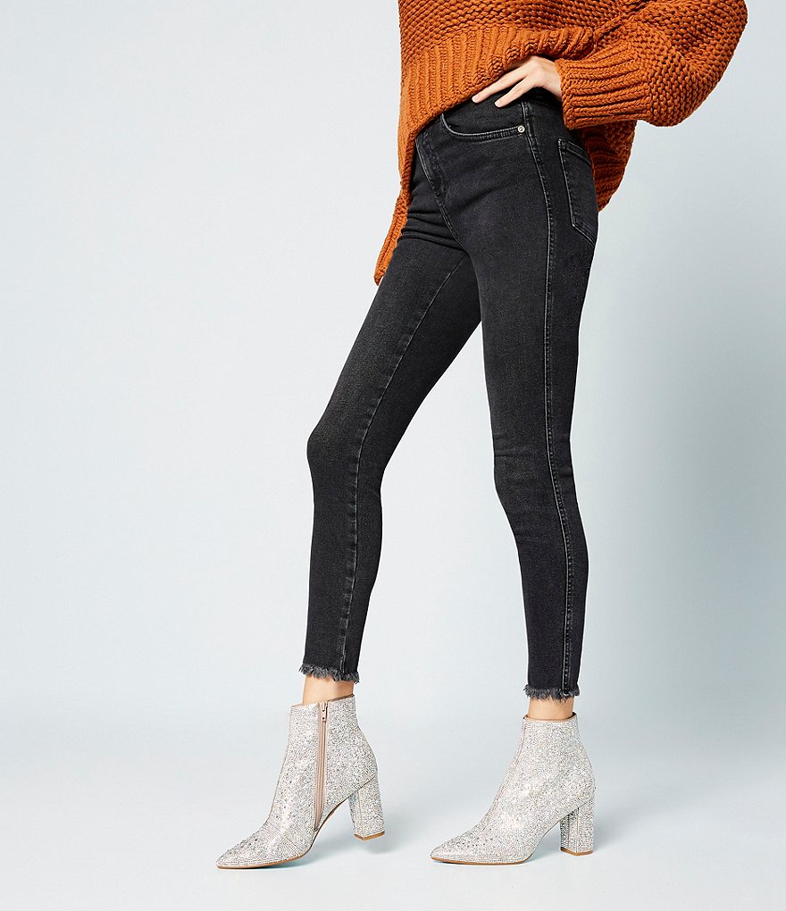 Blue by Betsey Johnson Cady Rhinestone Embellished Block Heel Booties