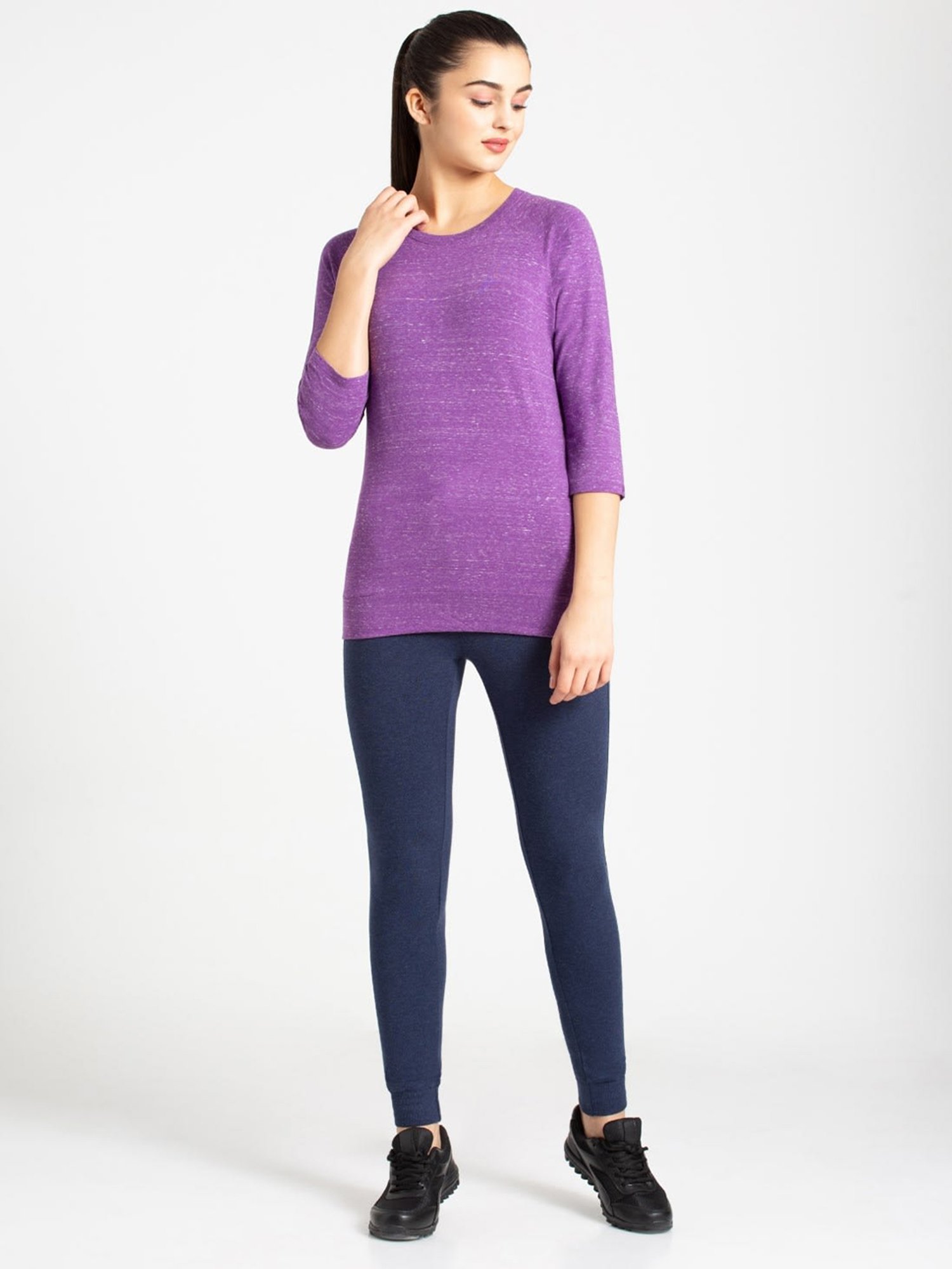 Jockey Purple Textured AW14 T-Shirt