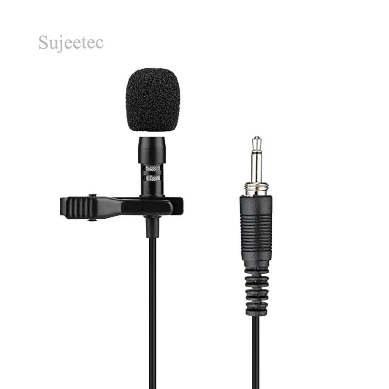 Lapel Microphone Lavalier Clip on Cardioid Condenser Mic for Wireless System Bodypack Transmitter 35mm Male Screw Lock Plug