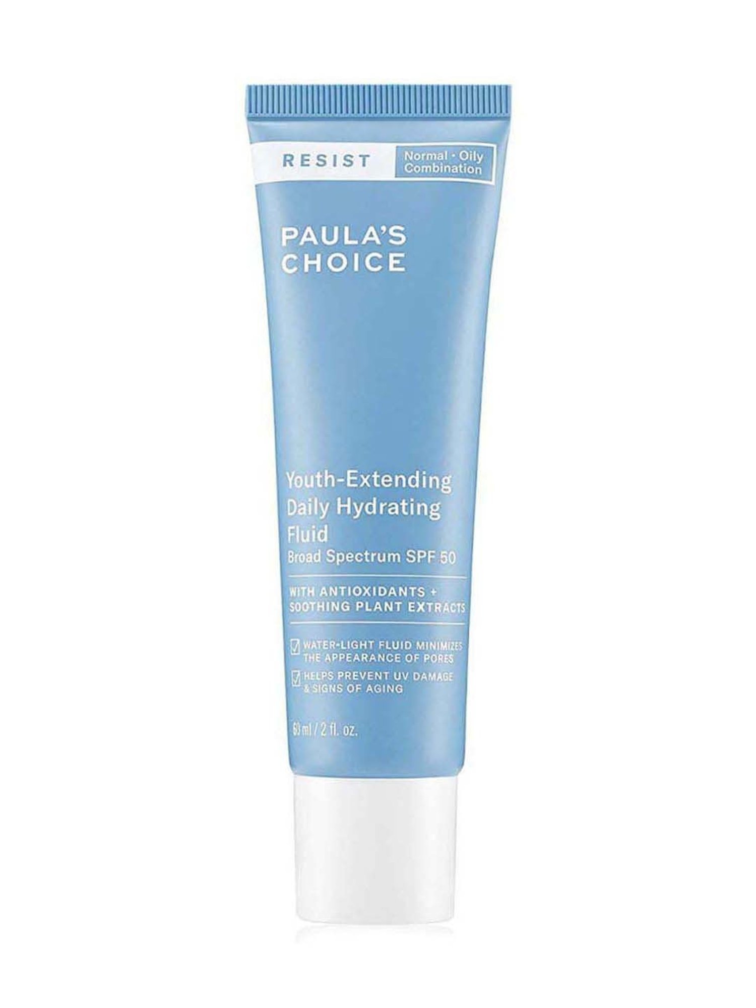 Paula's Choice Resist Daily Hydrating Fluid SPF 50, UVA & UVB Protection Sunscreen 60 ml