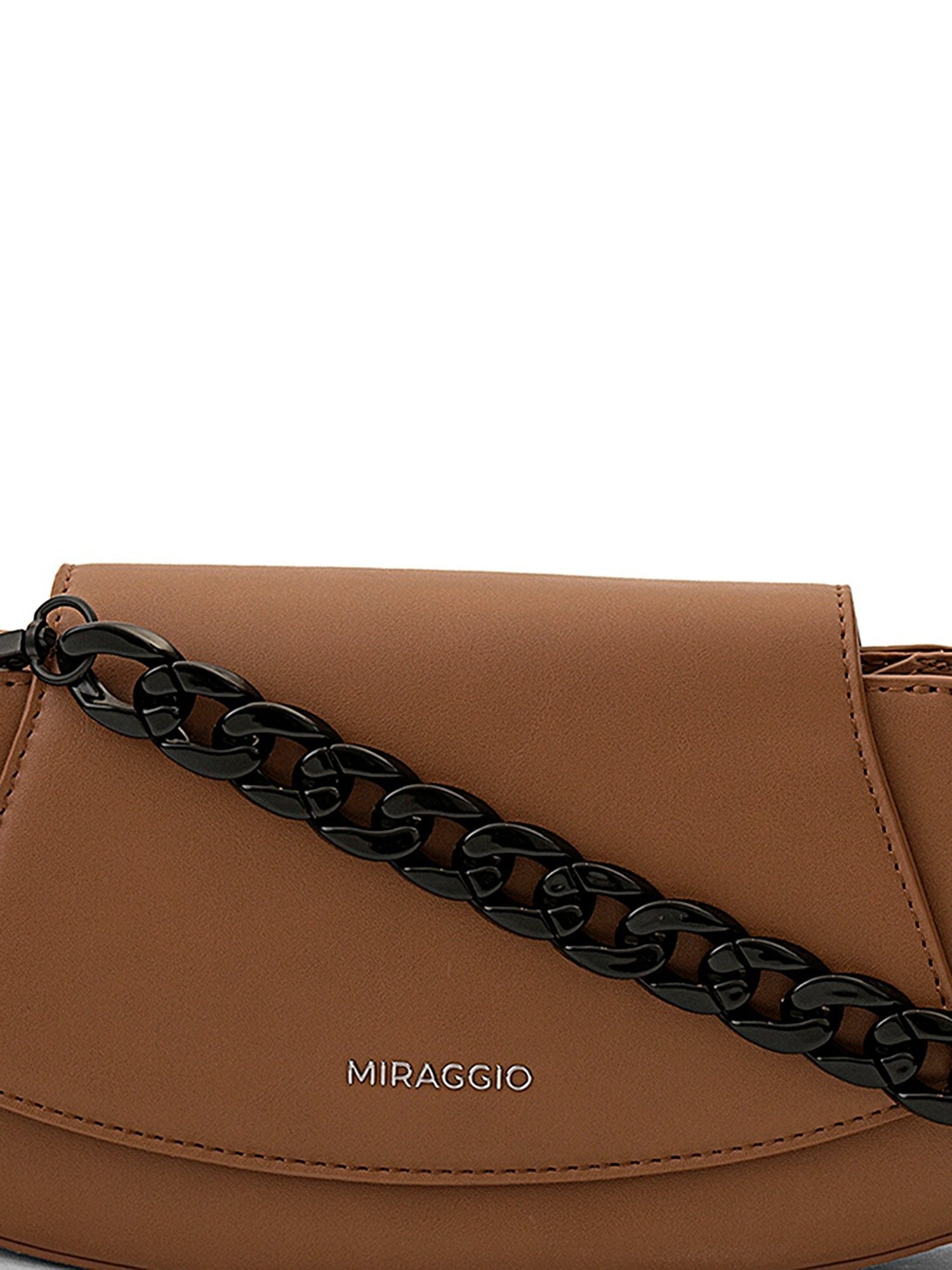 Miraggio Helene Brown Medium Shoulder Handbag