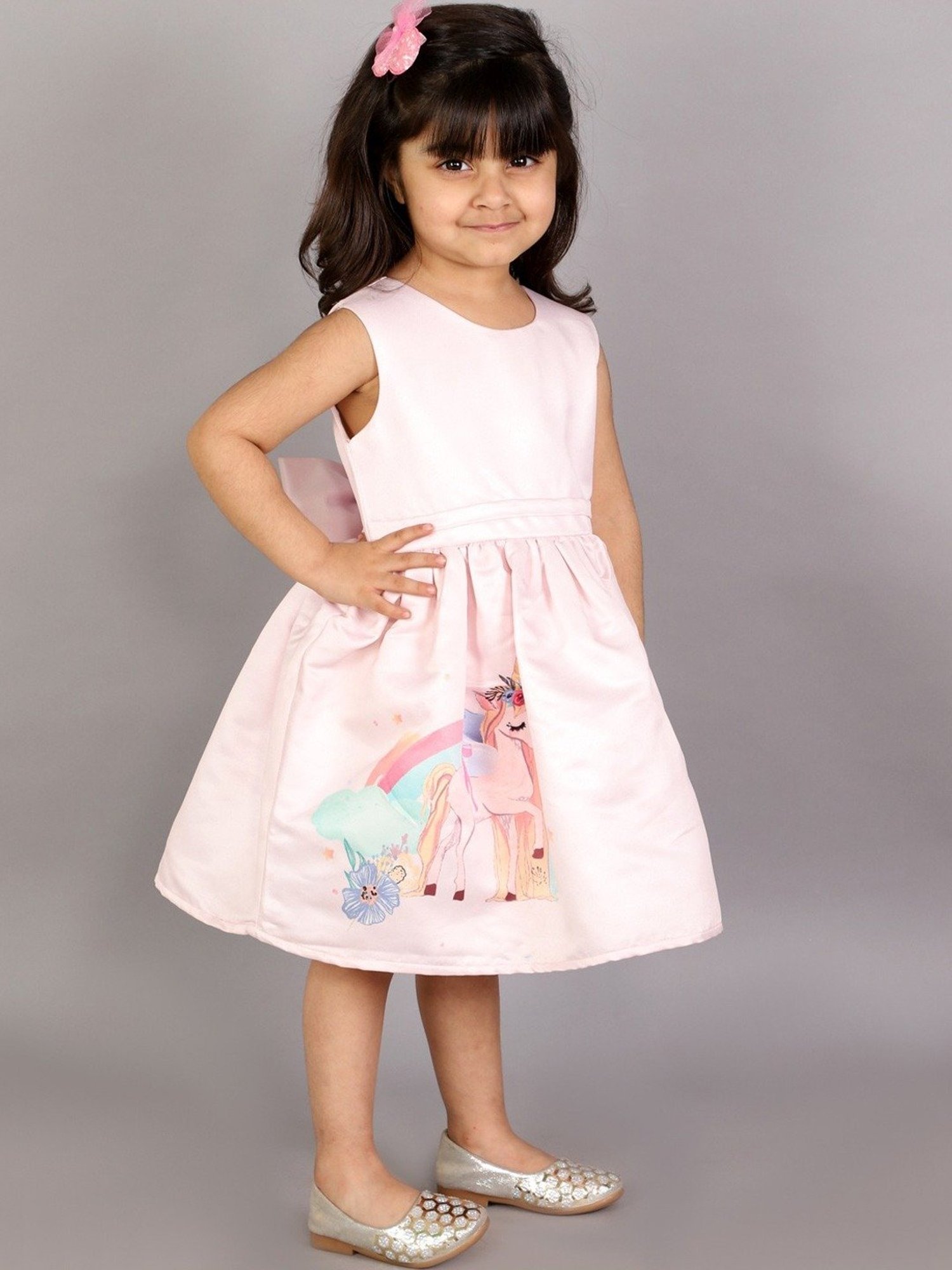 KidsDew Pink Digital Print Casual Dress