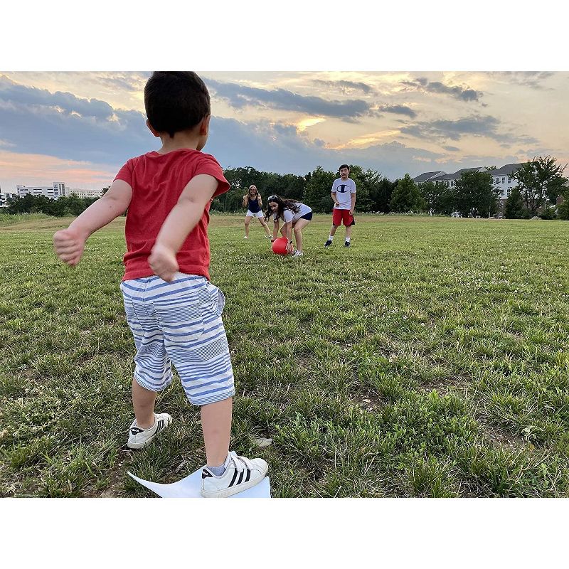 JumpOff Jo Kickball Set - Includes Large, Oversized Kickball, Bases, Ball Pump & 2 Needles