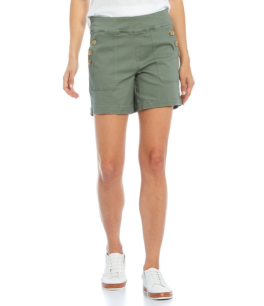 Westbound Button Pocket Detail Pull-On Shorts