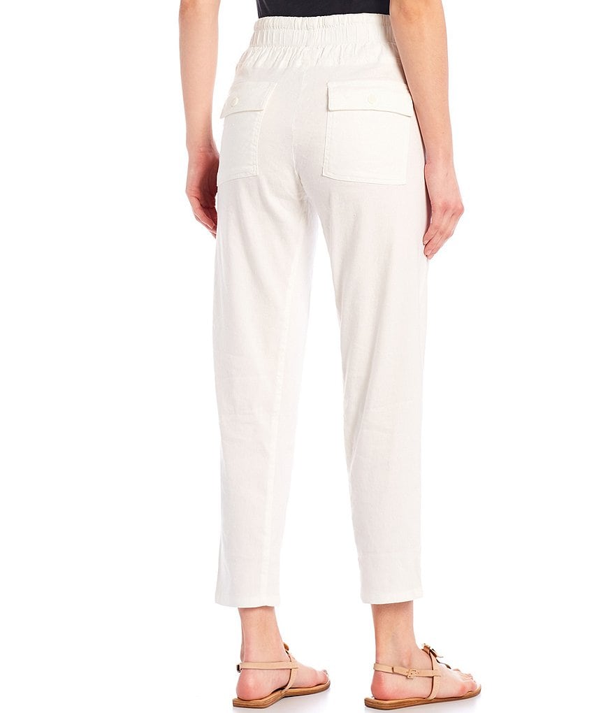 KUT from the Kloth Straight Leg Ankle Length Drawstring Pants