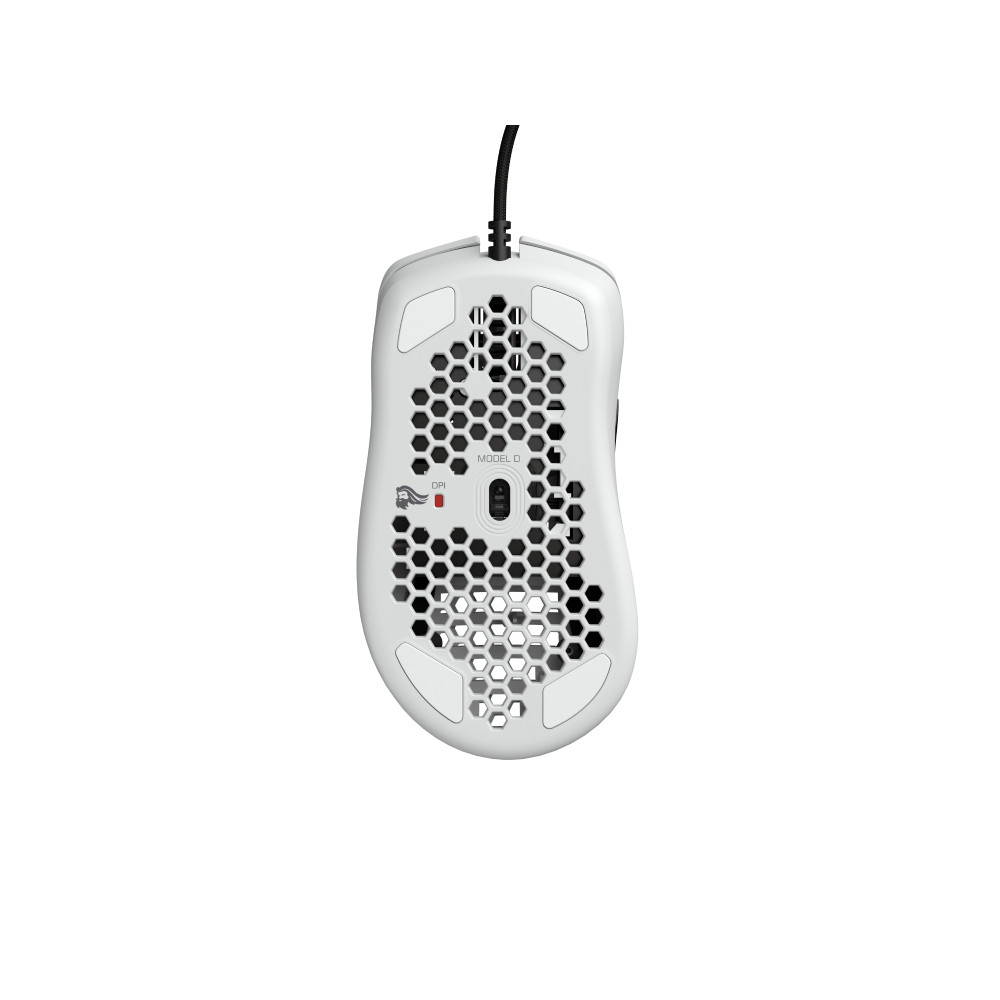 Glorious Model D Matte White Wired Gaming Mouse