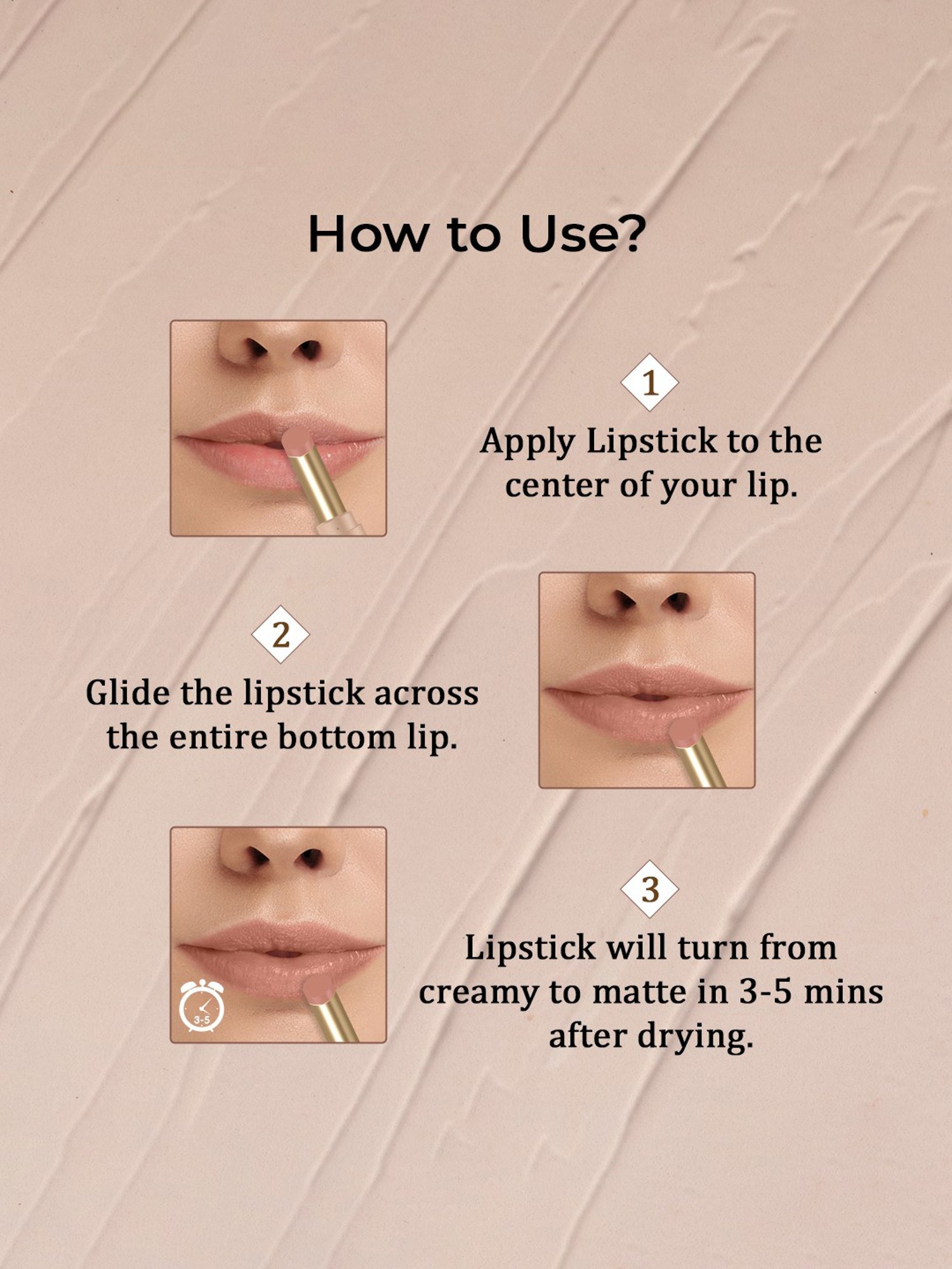 TNW-The Natural Wash Silky Matte Fusion Longstay Lip Color 01 Lunar Dust - 3.5 gm