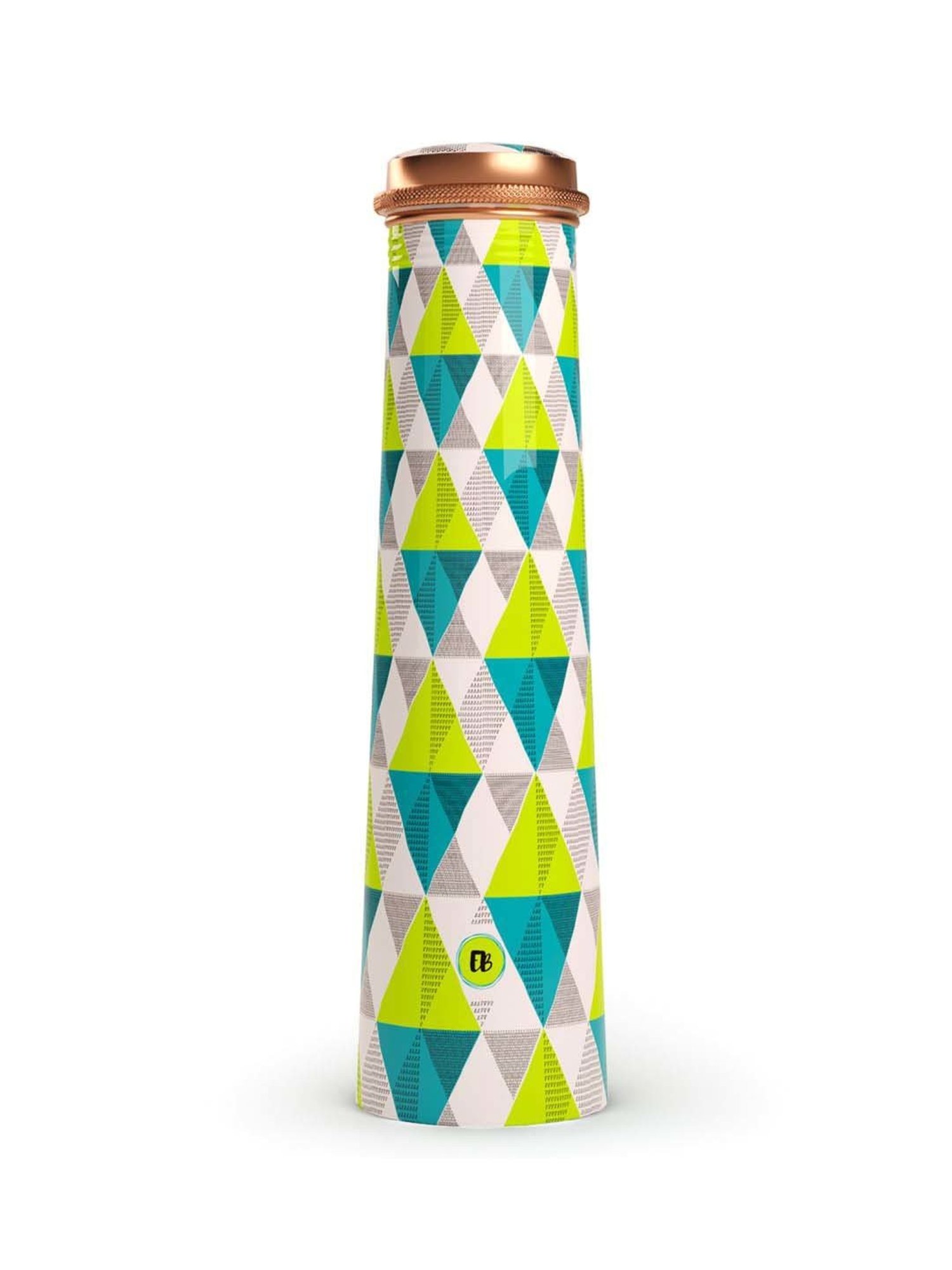 Everything Beautiful Green Copper Water Bottle - Slim (0.75 L)