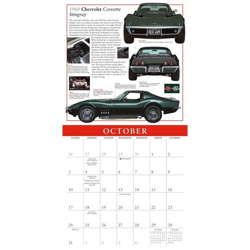 Sellers Publishing 2021 Classics: Ultimate Automobiles 16-Month Wall Calendar DK Publishing