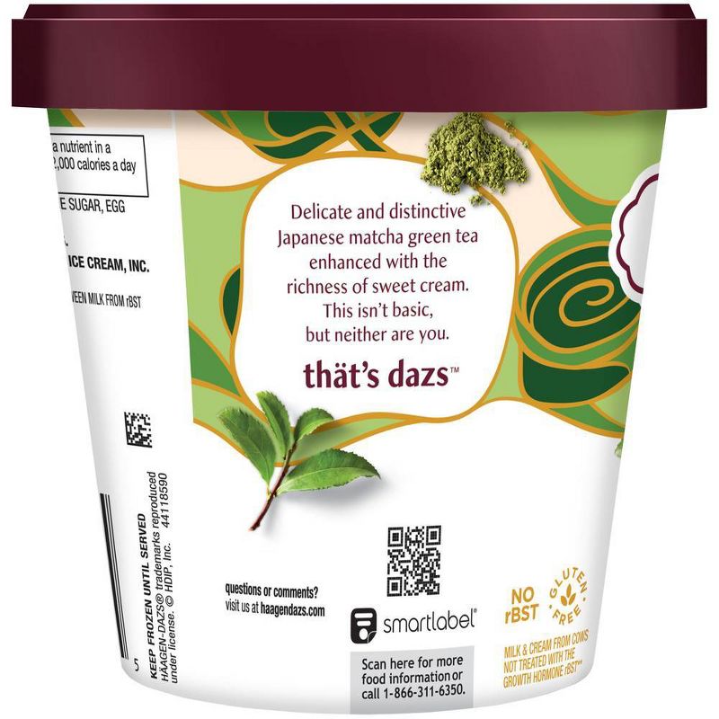 Haagen Dazs Matcha Green Tea Ice Cream - 14oz