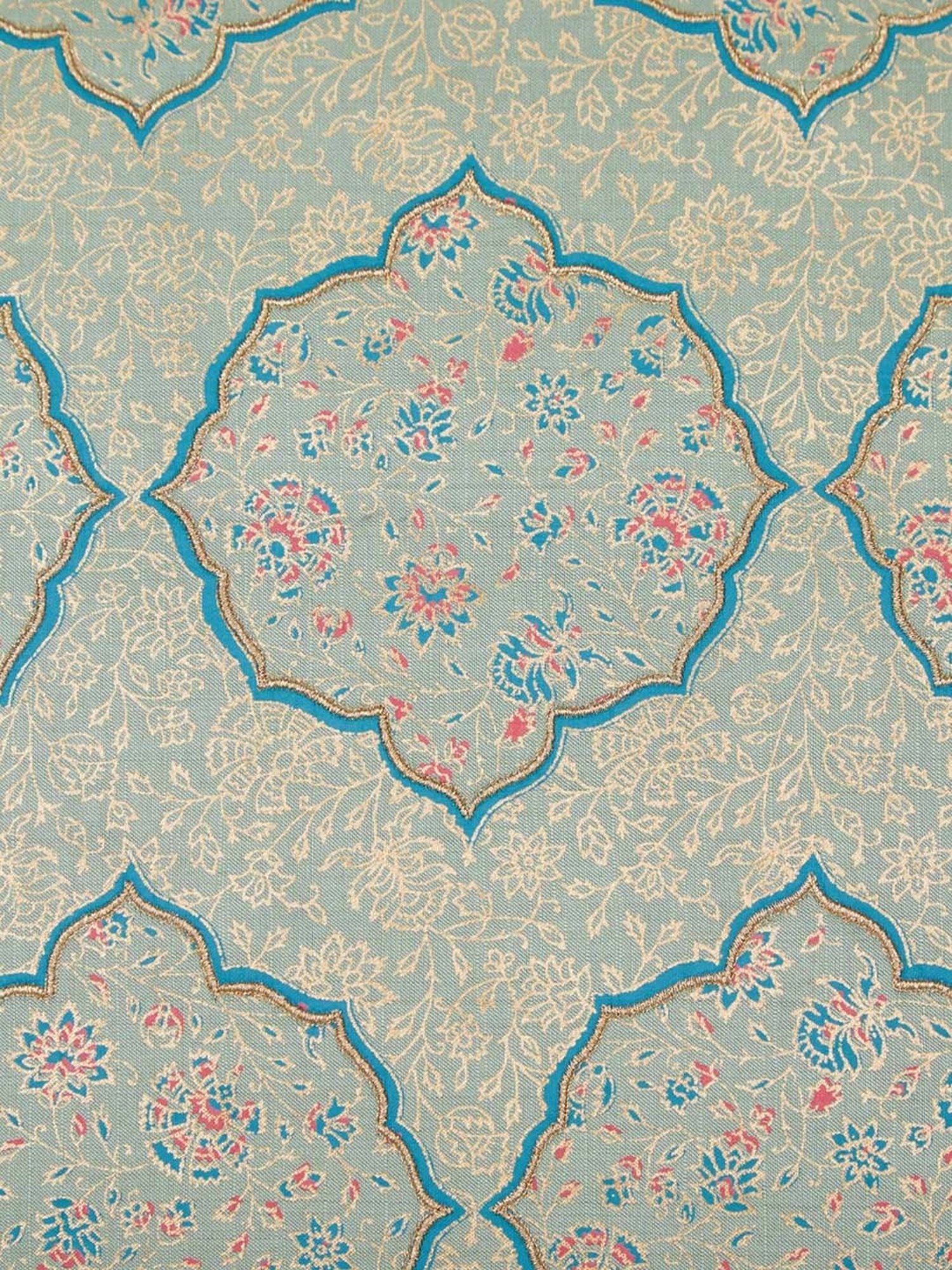 Fabindia Haveli Green Viscose Cushion Cover