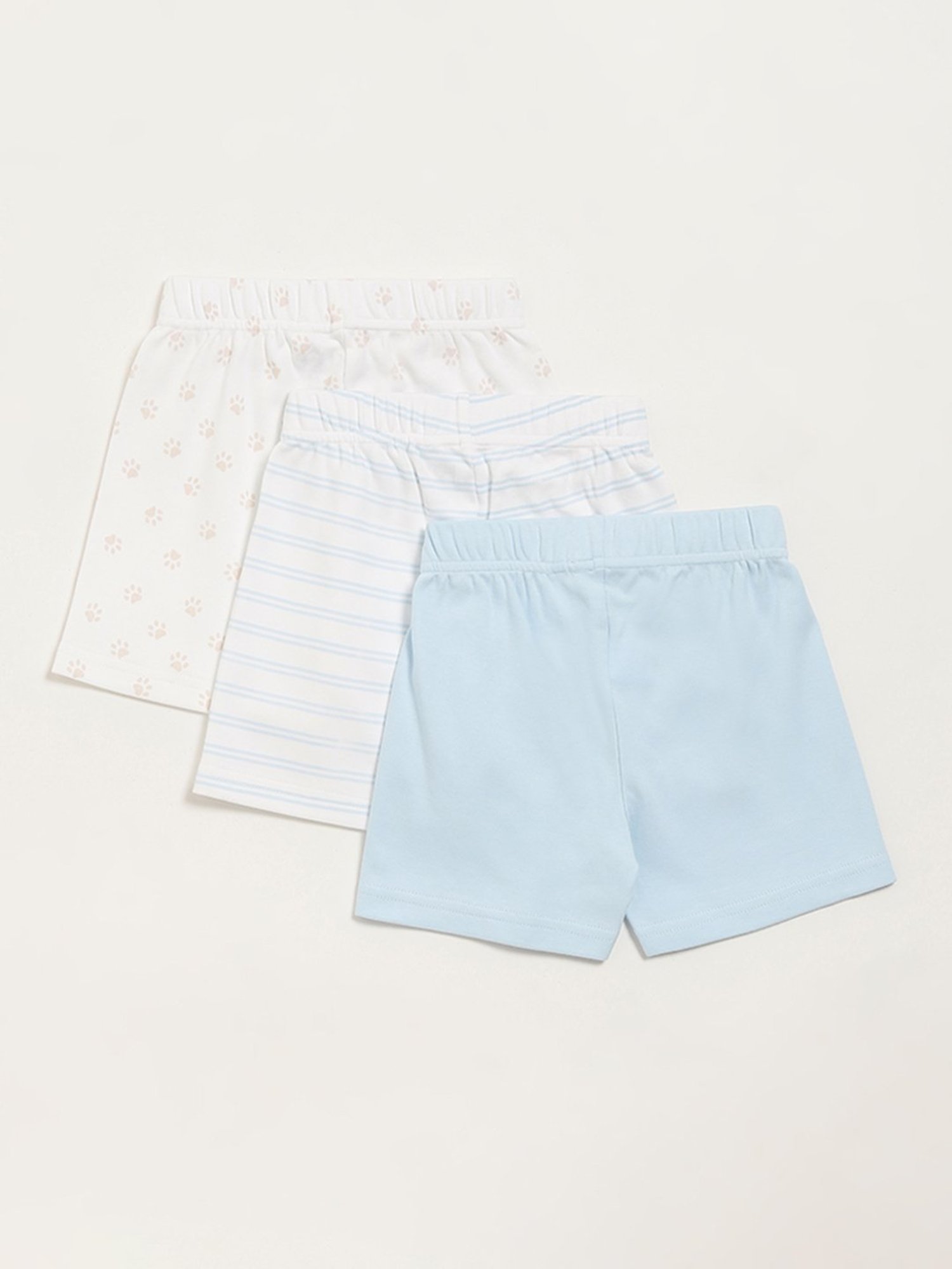 HOP Baby by Westside Assorted Multicolor Printed Shorts - Pack of 3