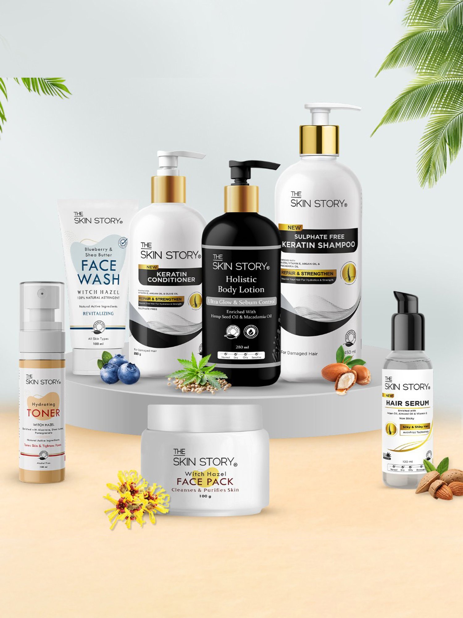 The Skin Story Hemp Seed Oil Holistic Body Lotion for Ultra Glow & Sebum Control - 280 ml