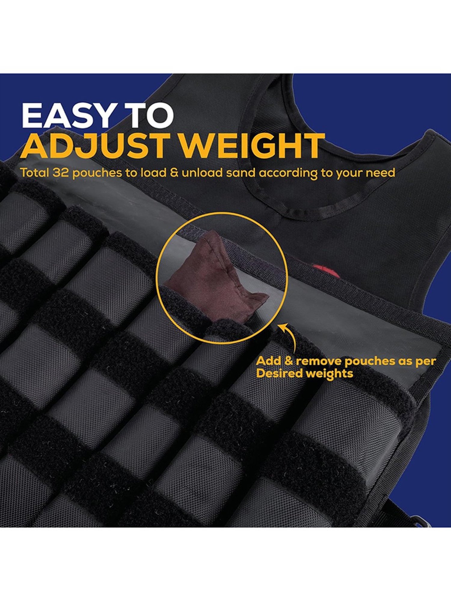 B Fit Weighted Vest Jacket (Black)