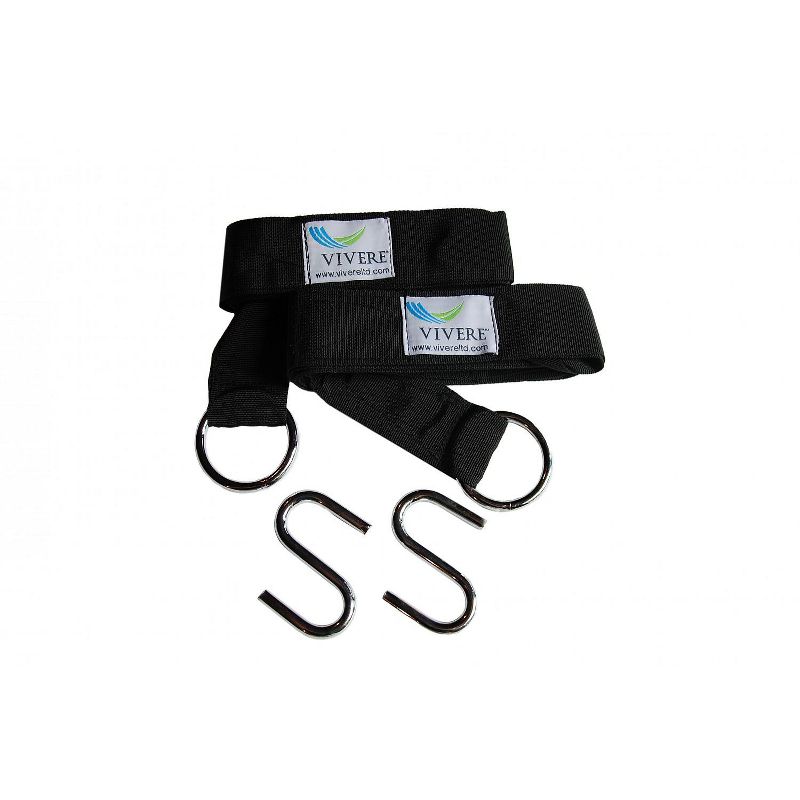 Vivere Eco-Friendly Tree Straps 2 Pack - Black