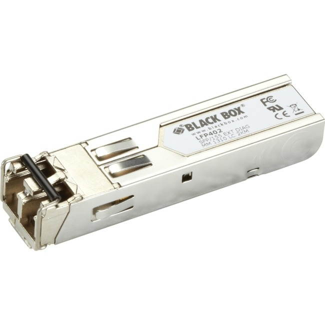 Black Box SFP 155-Mbps Fiber with Extended Diagnostics 1310-nm Multimode 2 km LC