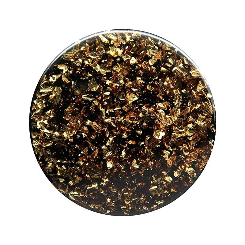 PopGrip with Swappable Top for Phones and Tablets - Gold Foil Confetti